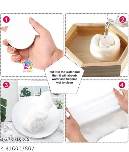 30 pcs Coin Wet Magic Toffee Facial Tissue