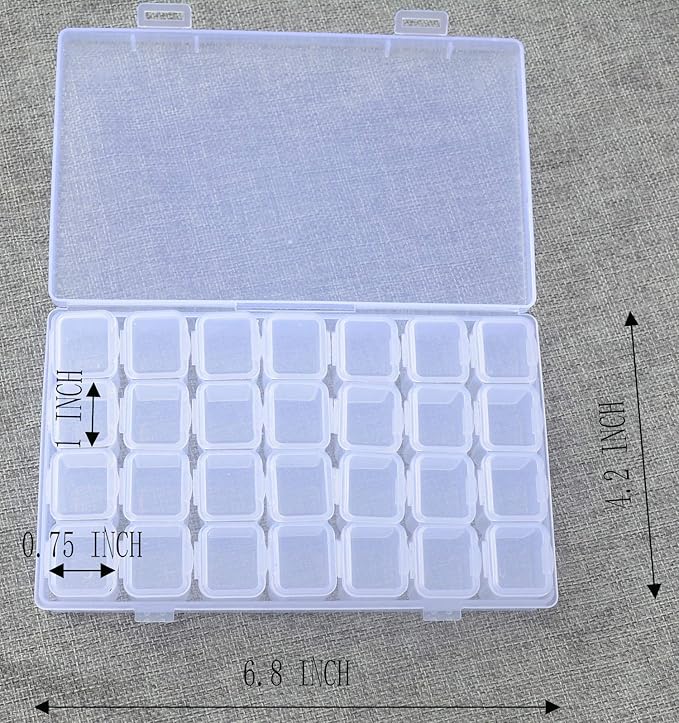 28 Grids Diamond Painting Embroidery Box 5D