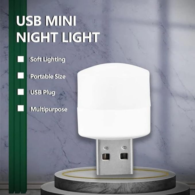 4 Pcs USB Plug Lamp Mini Night Light