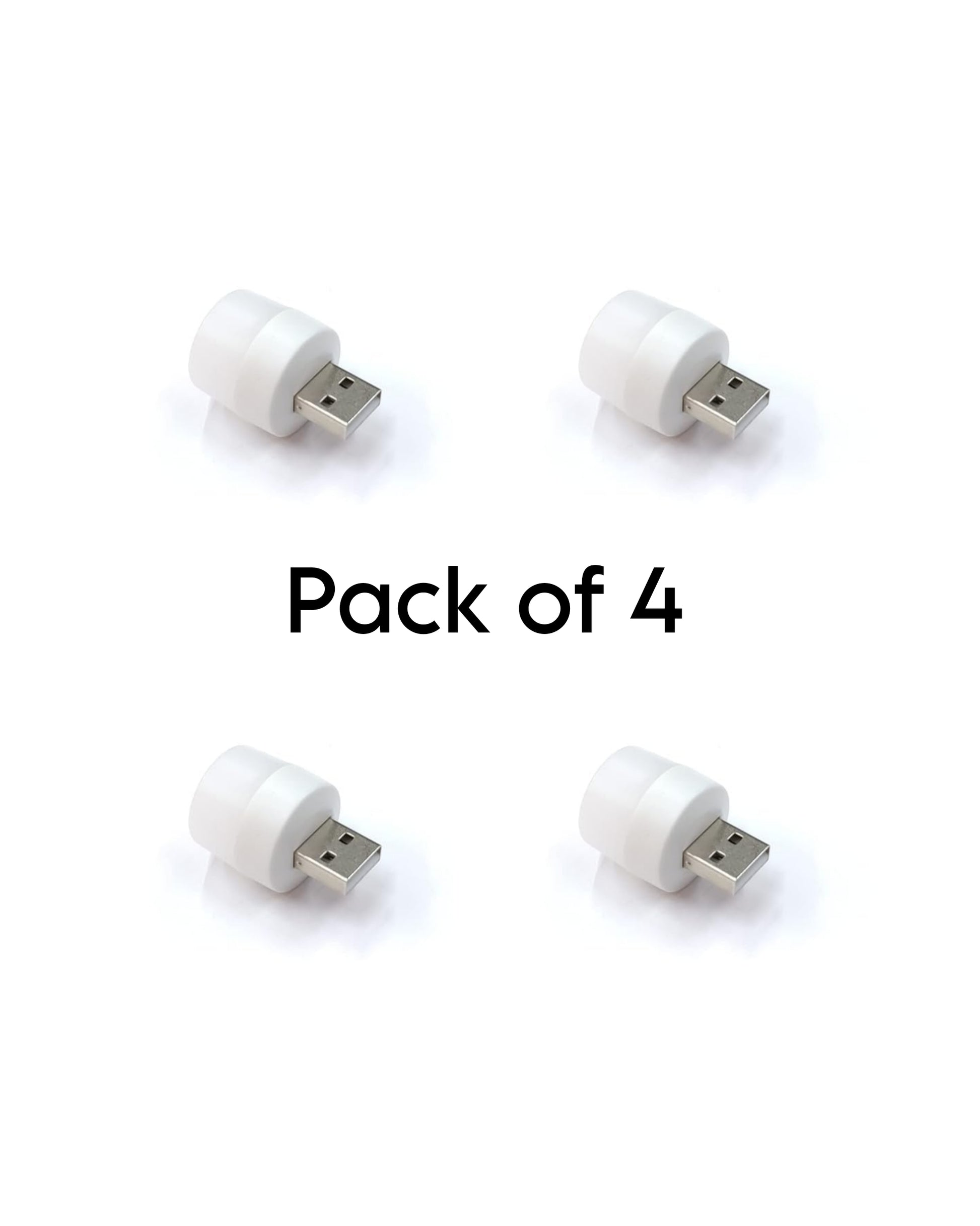 4 Pcs USB Plug Lamp Mini Night Light